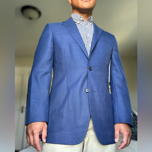 Brooks Brothers Other - Brooks Brothers Traditional Fit Wool Hopsack Patch Pocket Sport